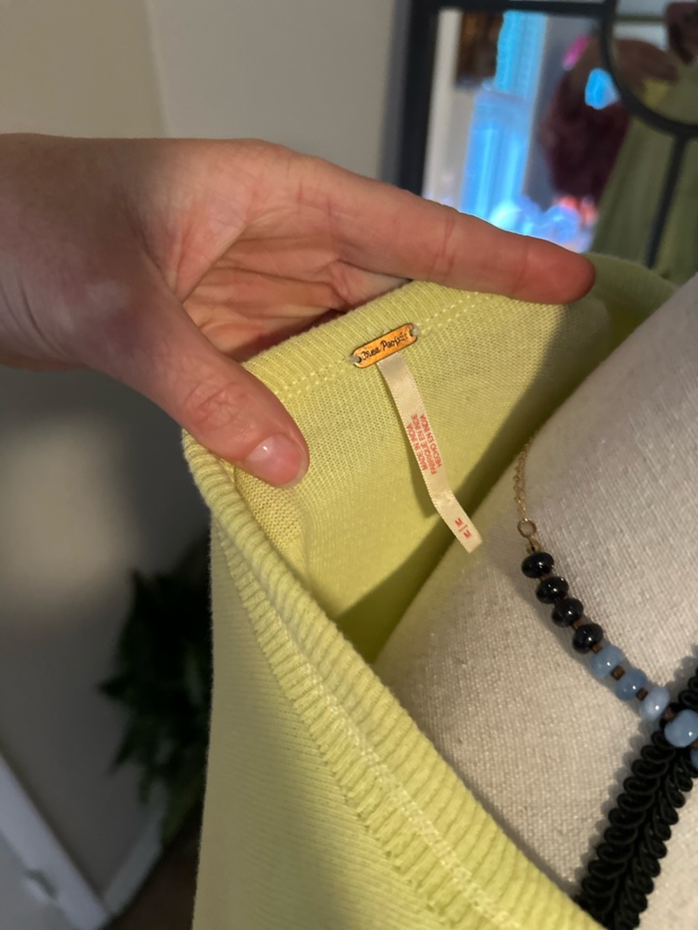 Free People Catalina Mini Dress in Neon Lime - Picture 5 of 8